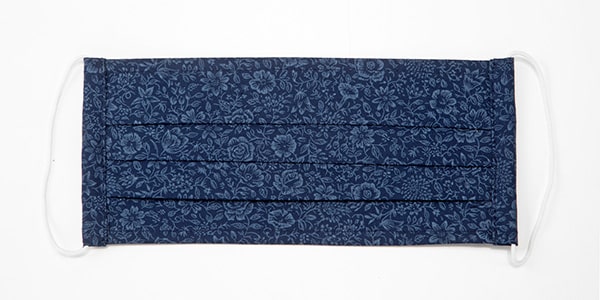 Faltenmaske: Blaue Rose